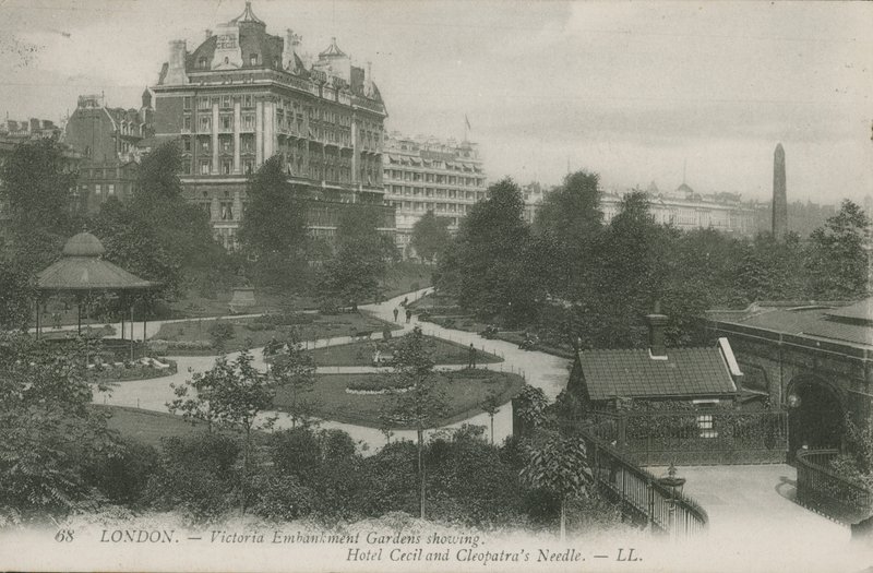 Hotel Cecil ve Cleopatras Needle, Londra