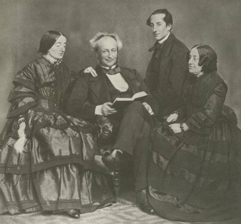 Viktorya dönemi aile grubu, 1857 by English Photographer