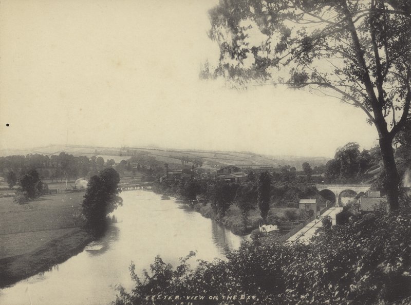 Exe Nehri üzerinde görünüm, Exeter, Devon by English Photographer