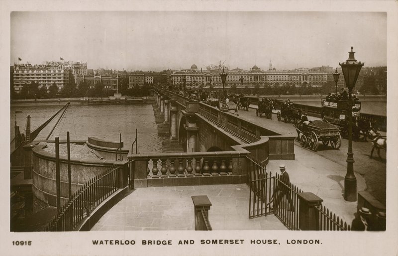 Waterloo Köprüsü ve Somerset House, Londra by English Photographer