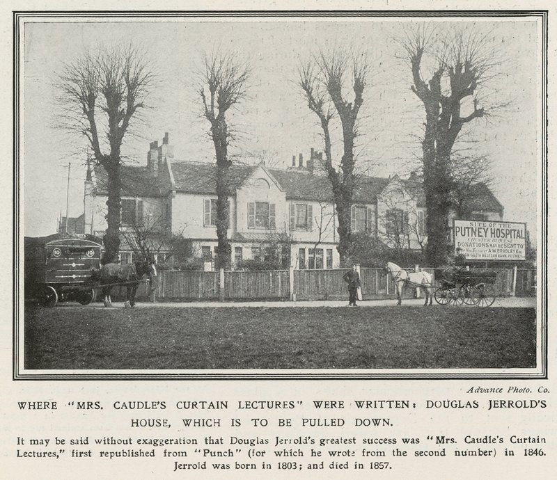 Bayan Caudles Perde Derslerinin yazıldığı yer, Douglas Jerrolds House by English Photographer