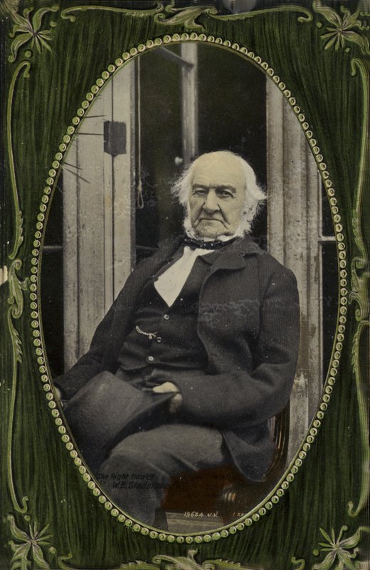 William Ewart Gladstone (renkli fotoğraf) by English Photographer