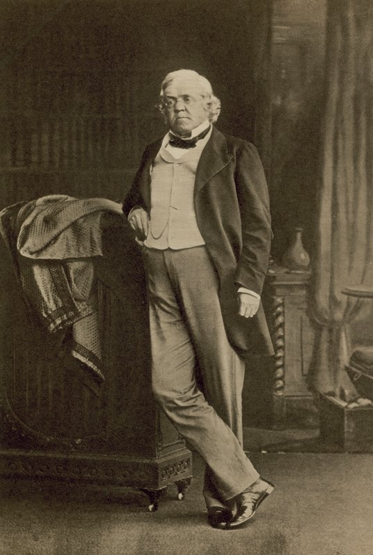 William Makepeace Thackeray, İngiliz romancı ve hicivci (s/b fotoğraf) by English Photographer
