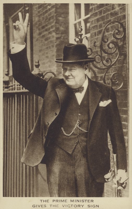 Winston Churchill (s/b fotoğraf) by English Photographer