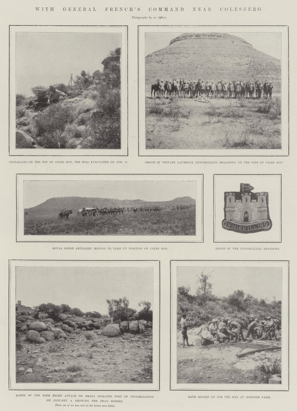 Colesberg yakınlarındaki General Frenchs Komutanlığı ile by English Photographer