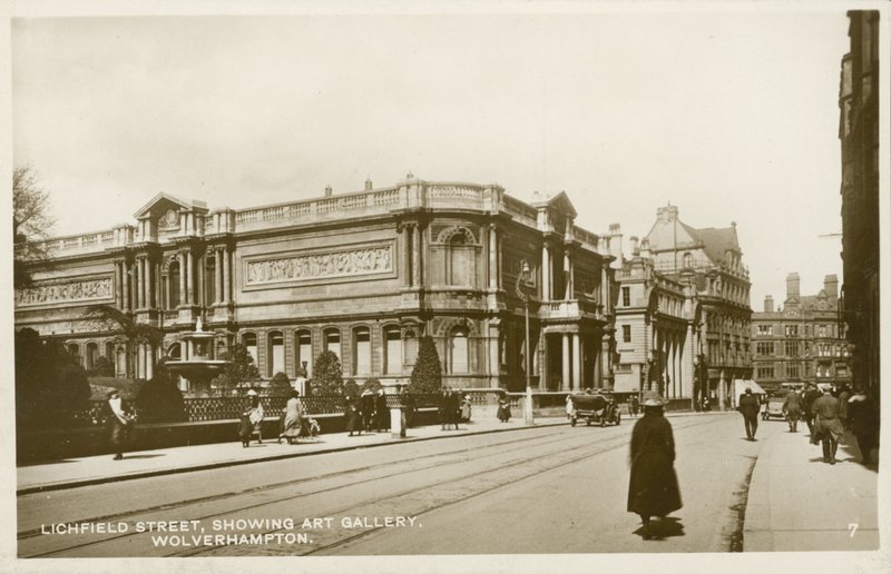 Wolverhampton Sanat Galerisi, Lichfield Caddesi (s/b fotoğraf) by English Photographer
