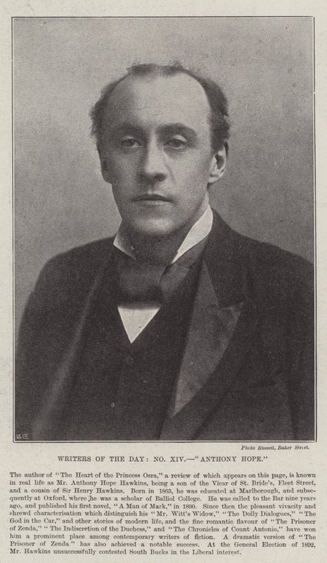 Günün Yazarları, Anthony Hope by English Photographer