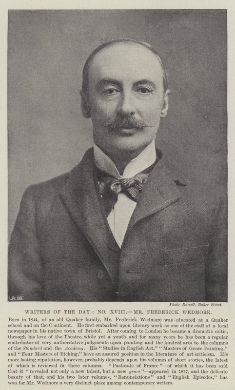 Günün Yazarları, Bay Frederick Wedmore by English Photographer