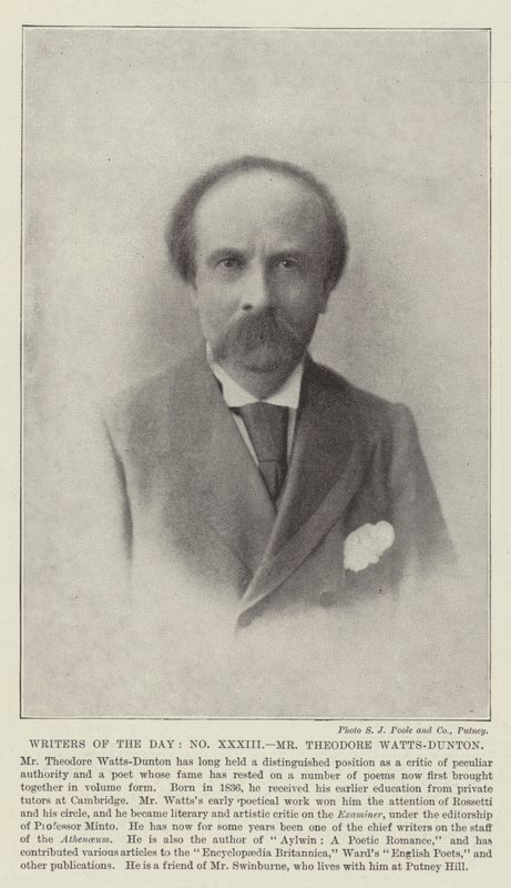Günün Yazarları, Bay Theodore Watts-Dunton by English Photographer