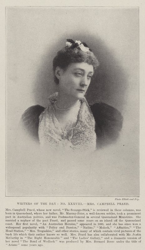 Günün Yazarları, Bayan Campbell Praed by English Photographer