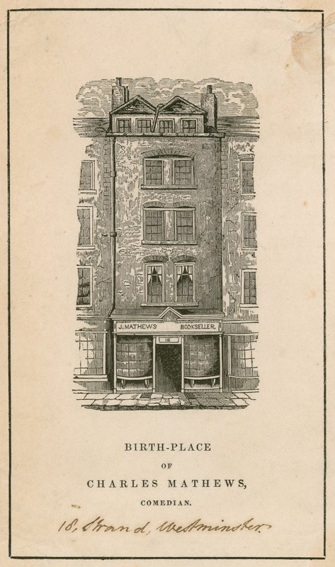 18 Strand, Westminster, Londra, Charles Matthews
