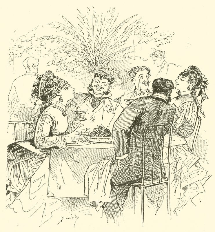 19. yüzyıl kafe sahnesi by English School