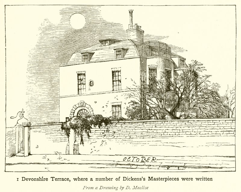 1 Devonshire Terrace, bir dizi Dickenss Başyapıtının yazıldığı yer by English School