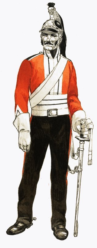 3. Ejderha Alayı 1812 Trooper by English School