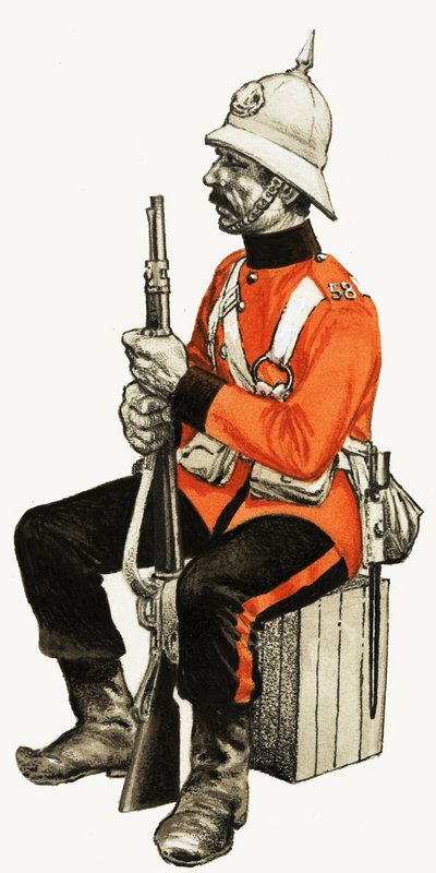 58. Ayak 1880 (Rutlandshire) Özel by English School