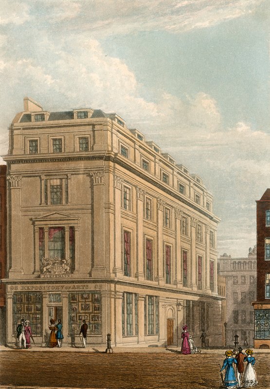96 Strand, Londra; Ackermann Kütüphanesi, Sanat Deposu by English School