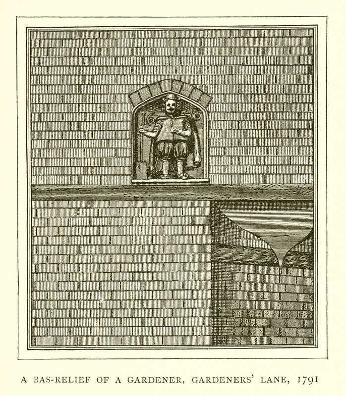 Bir Bahçıvanın Kısma Rölyefi, Gardeners Lane, 1791 by English School