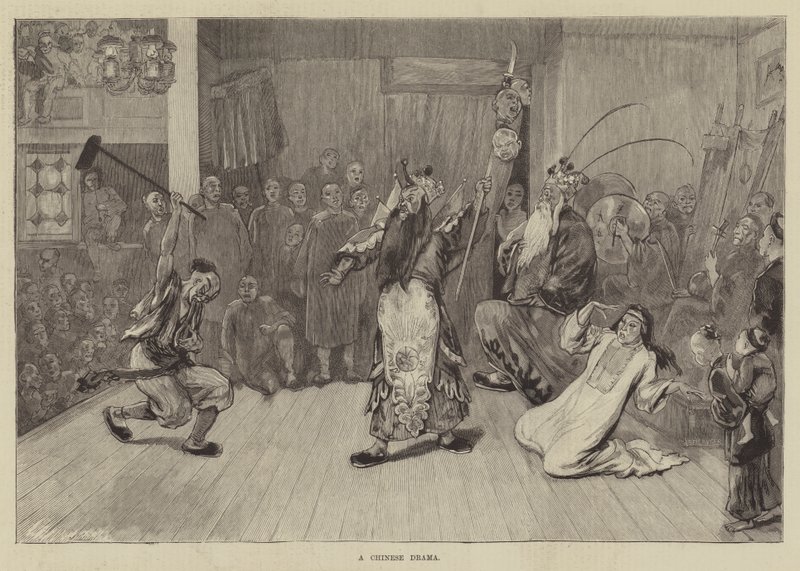 Bir Çin Dramı (gravür) by English School