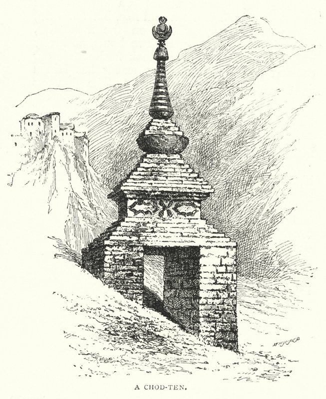 Bir Chod-ten (gravür) by English School