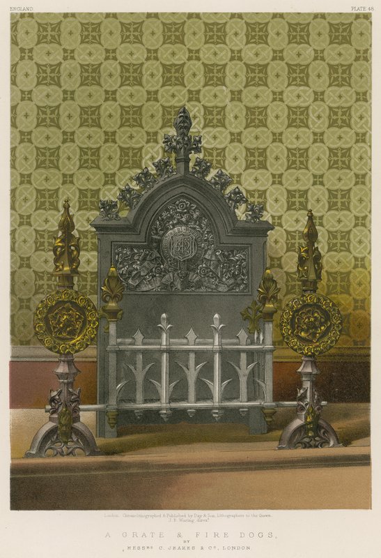 Bir Izgara ve Ateş Köpekleri, Messrs C Jeakes and Co, Londra by English School