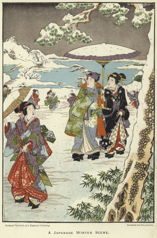 Bir Japon Kış Manzarası by English School