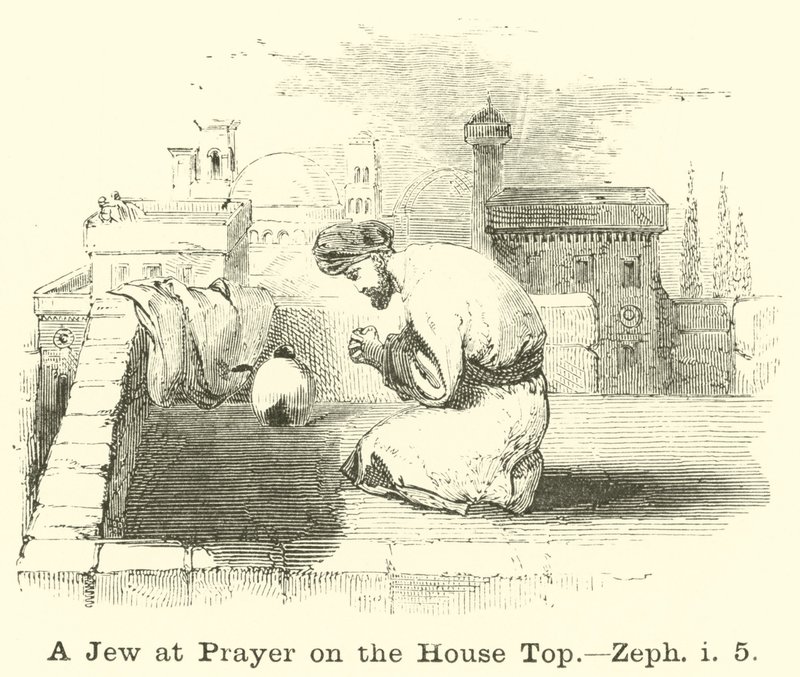 Evin Tepesinde Dua Eden Bir Yahudi, Zeph, i, 5 by English School