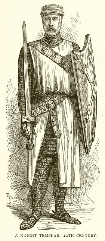 Bir Tapınak Şövalyesi, 10. Yüzyıl by English School