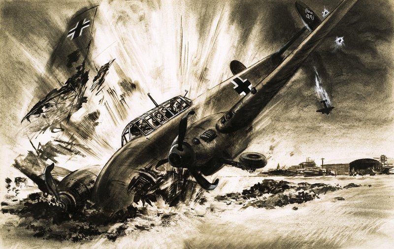 Bir Messerschmitt kazası indi by English School