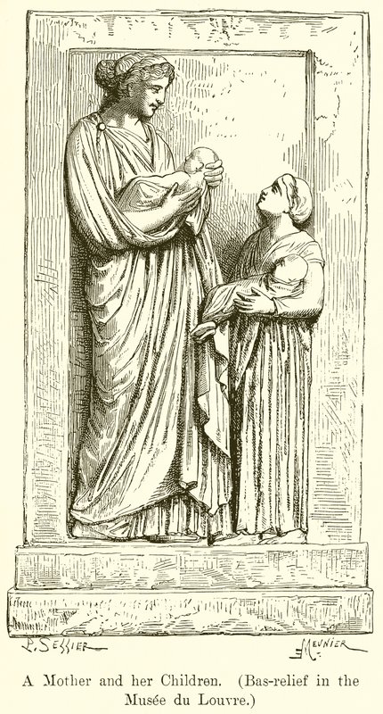 Bir Anne ve Çocukları. (Musee du Louvre