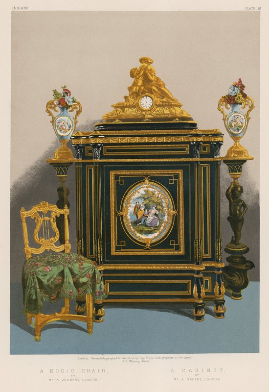 A Music Chair, Bay A Joubert, Londra; Bay A Sedley, Londra tarafından bir Kabine by English School