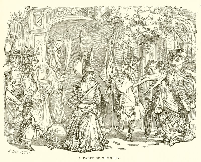 Bir Mummers Partisi by English School