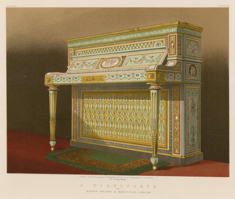 Messrs Wright ve Mansfield, Londra tarafından bir Pianoforte by English School