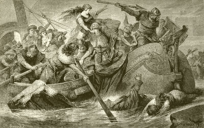 Vikinglerin Yağma Seferi by English School