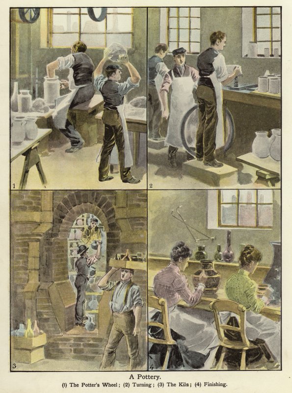 Bir Çömlekçilik (renkli taş) by English School