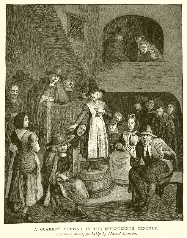 Onyedinci Yüzyılda Bir Quaker Buluşması by English School