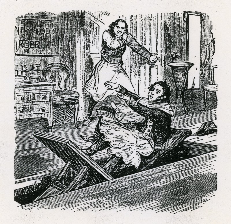 Bir İnci Dizisi veya Fleet Sokağının Arkadaşı (1847), Britannia, Hoxton. Sweeney Todd by English School