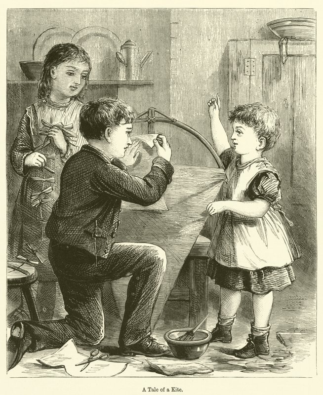 Bir Uçurtma Masalı (gravür) by English School