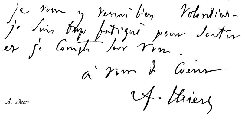 Bir Thiers by English School