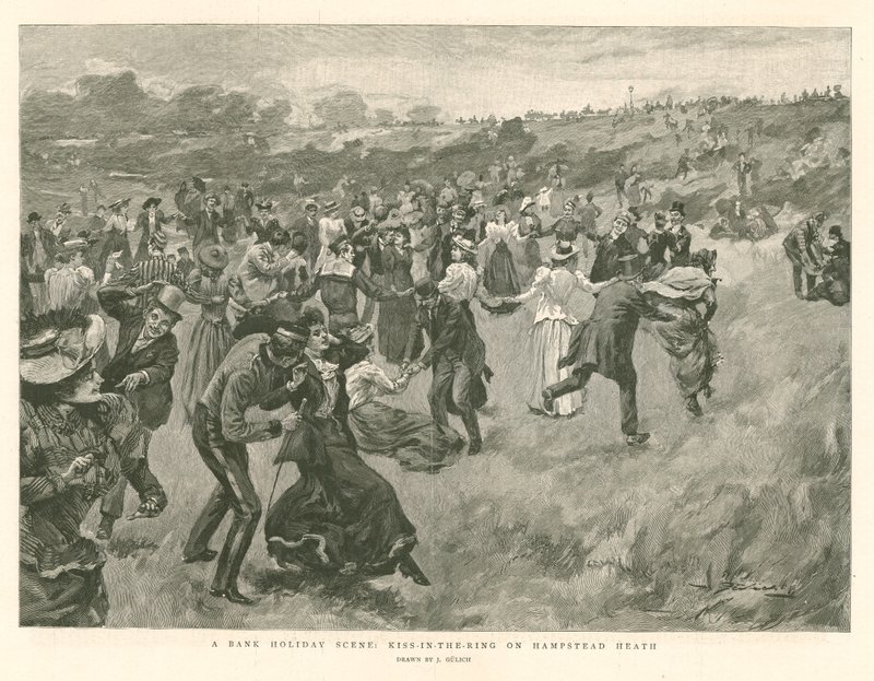Bir banka tatili sahnesi: Hampstead Heath
