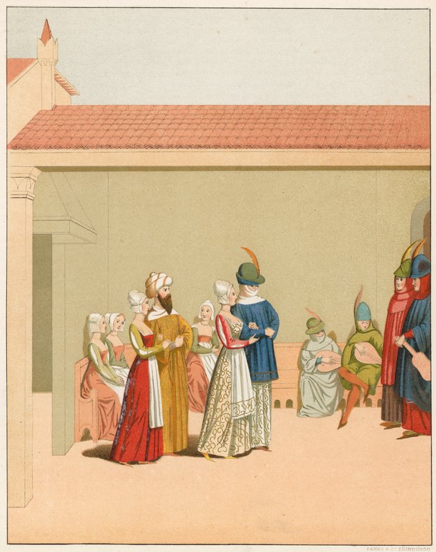 Bir karnaval sahnesi, 15. yüzyıl by English School