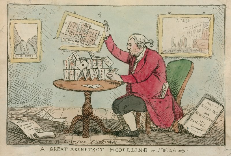 Harika bir mimar modellemesi - Somerset House mimarı Sir William Chambers