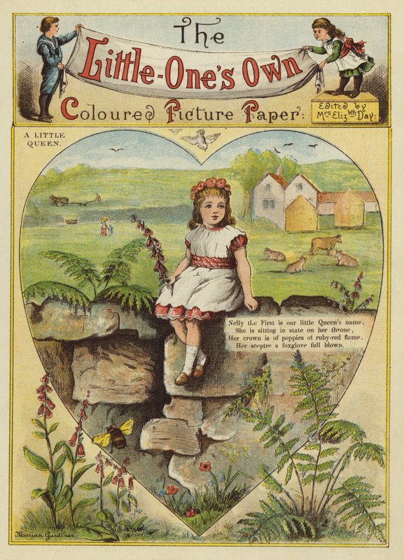 Küçük bir kraliçe (chromolitho) by English School
