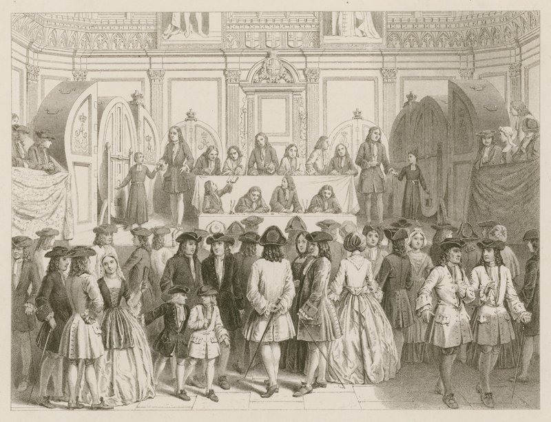 Piyango; 1750 dolaylarında by English School