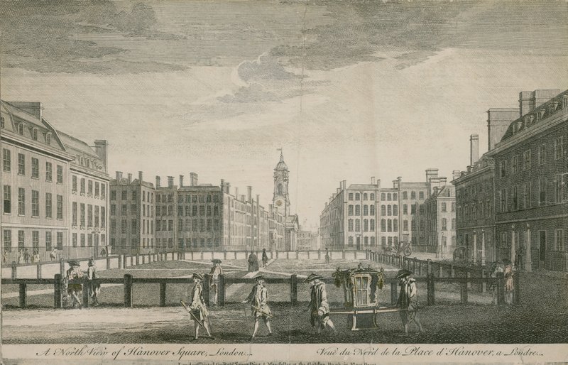 Hanover Meydanı'nın kuzeyden görünümü, Londra by English School