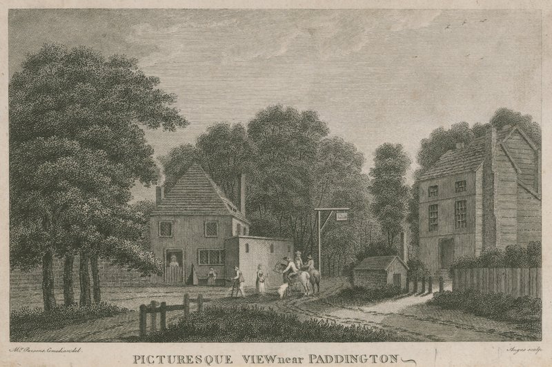 Paddington, Middlesex yakınlarında pitoresk bir manzara by English School