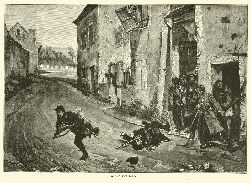Yaşam için bir koşu, Mayıs 1871 by English School