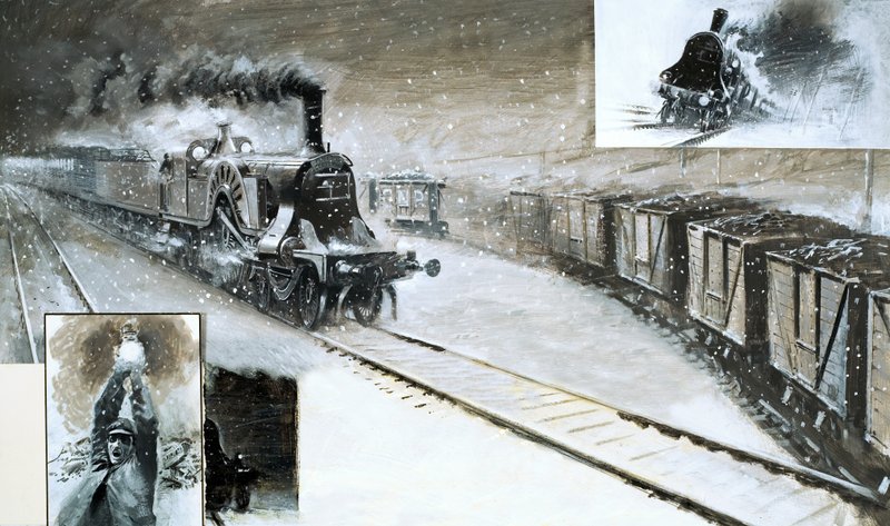 Üçlü tren yığını by English School