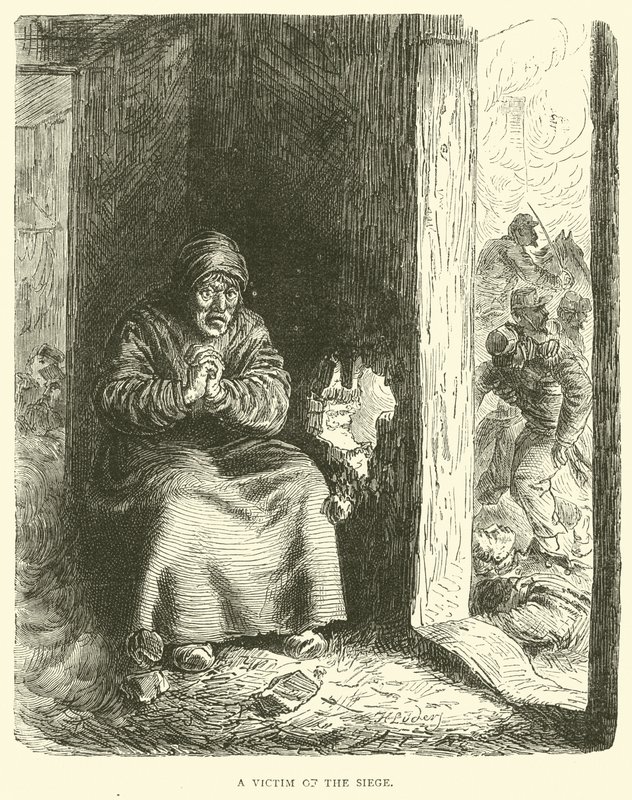 Kuşatmanın bir kurbanı, Ocak 1871 by English School