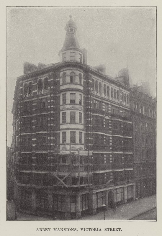 Abbey Konakları, Victoria Caddesi (gravür) by English School