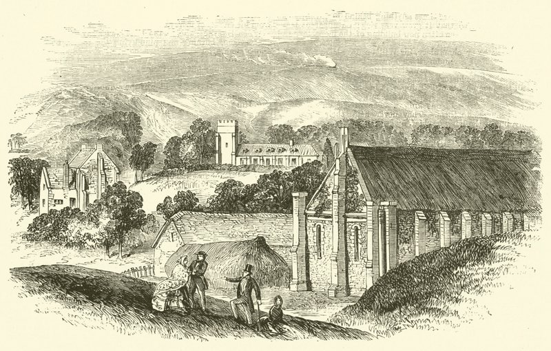 Abbotsbury Manastırı (gravür) by English School